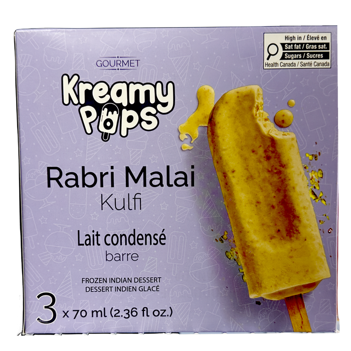 Kreamy Pops Rabri Malai Kulfi 3x70ml