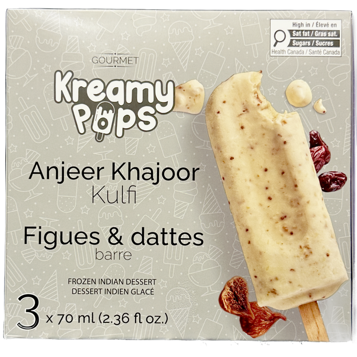 Kreamy Pops Anjeer Khajoor Kulfi 3x70ml