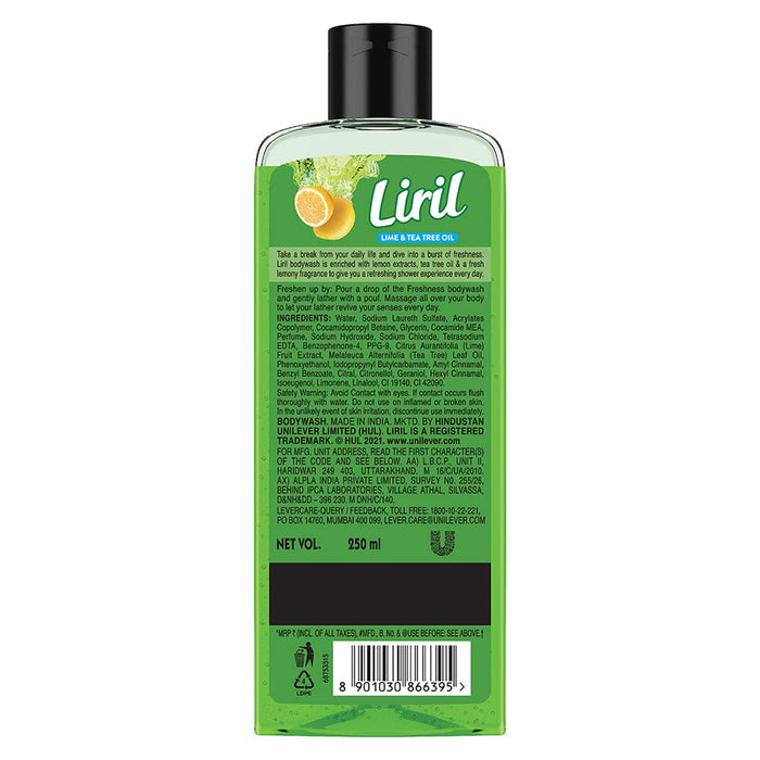 Liril Lime & Tea Tree Oil Body Wash 250ml