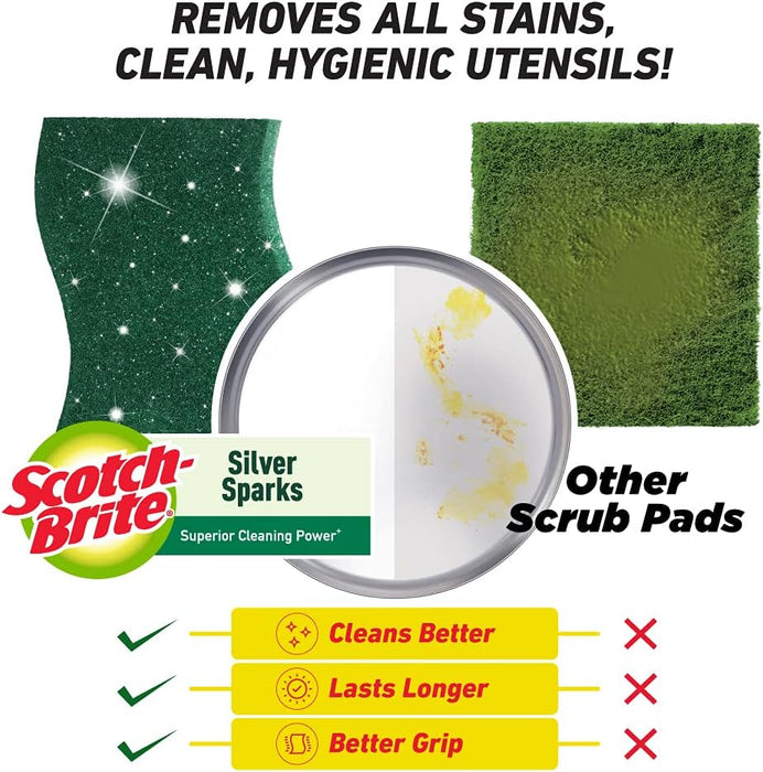 Scotch-Brite Silver Sparks (3 Scrub Pad)