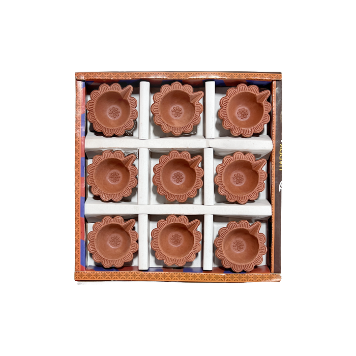 Plain Diya - Set of 9