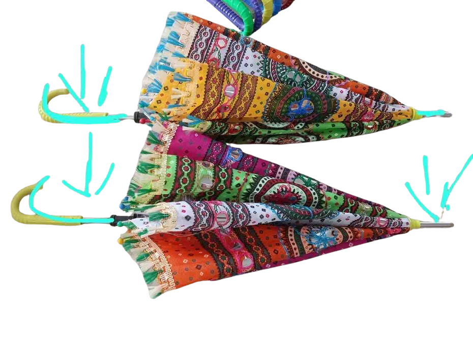 Parapluie brodé grand format