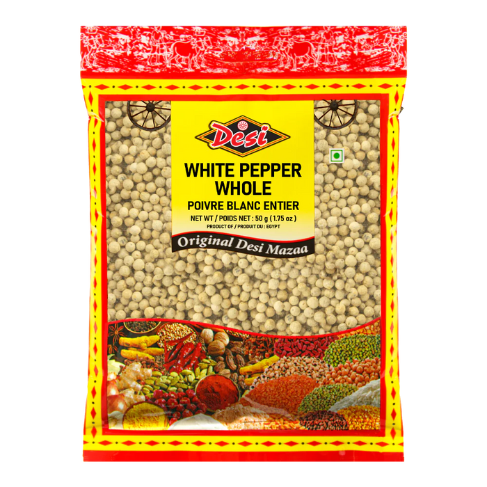 Desi White Pepper Whole 50g