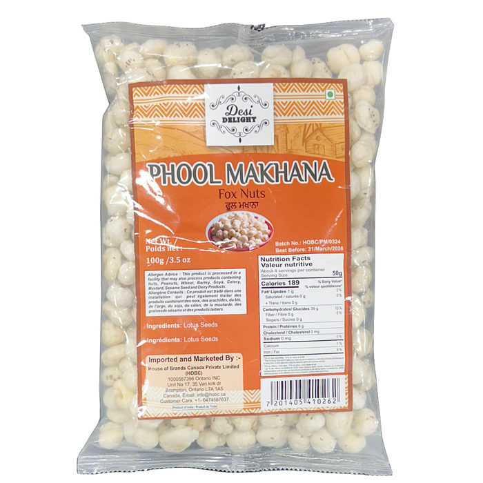 Desi Delight Phool Makhana 100g