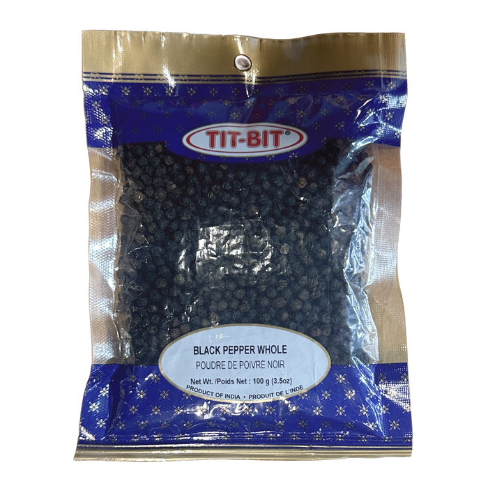 Tit-Bit Black Pepper Whole 100g