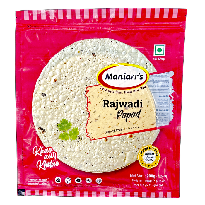 Maniarr’s Rajwadi Papad 200g