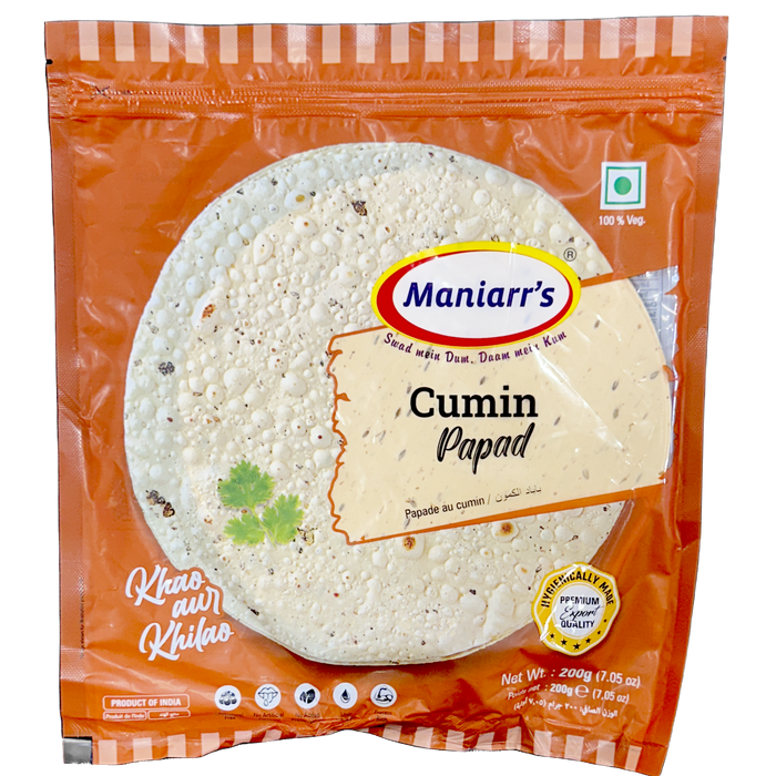 Maniarr’s Cumin Papad 200g