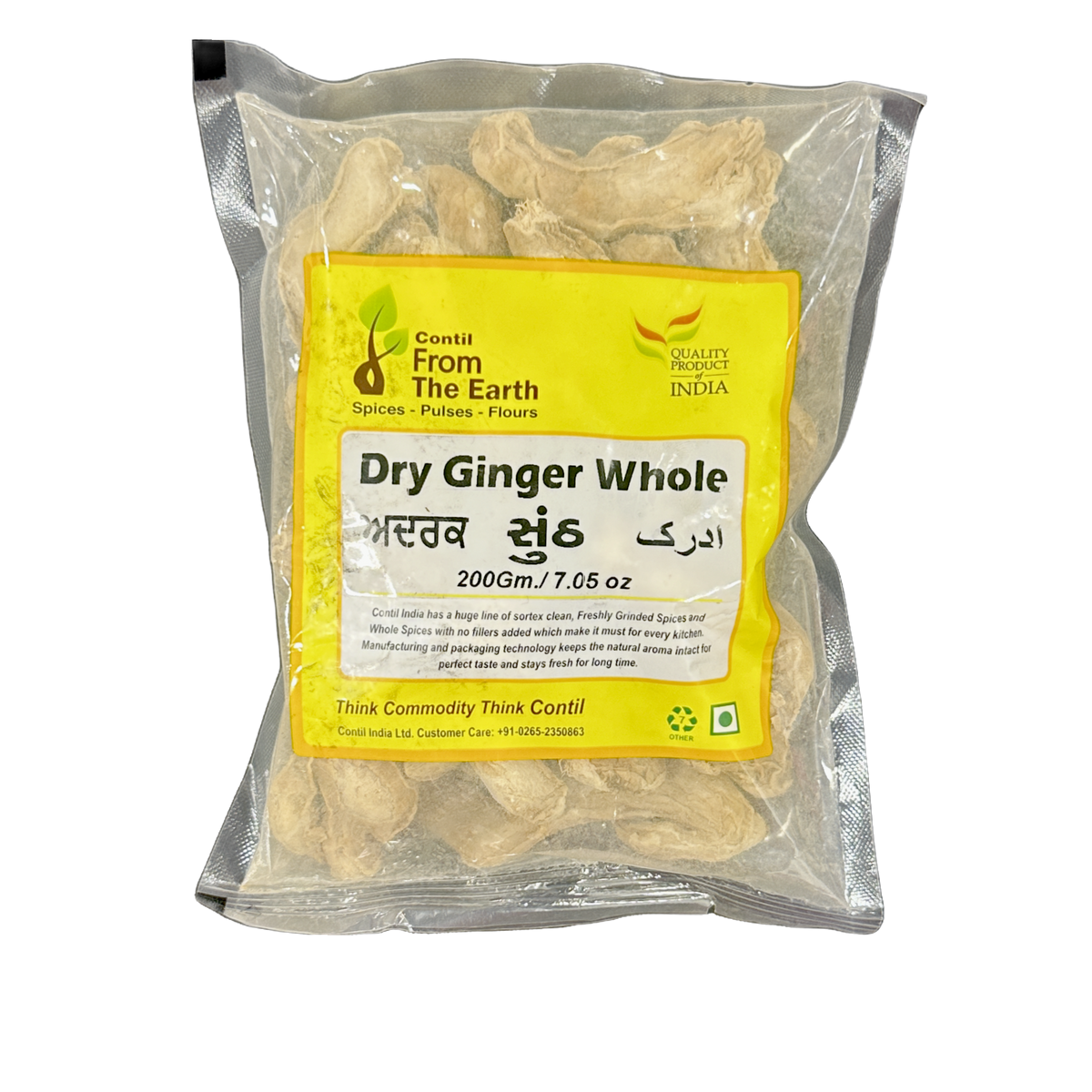 From The Earth Dry Ginger Whole 200g — Spice Divine