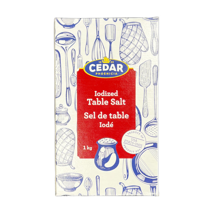 Cedar Iodized Table Salt 1kg
