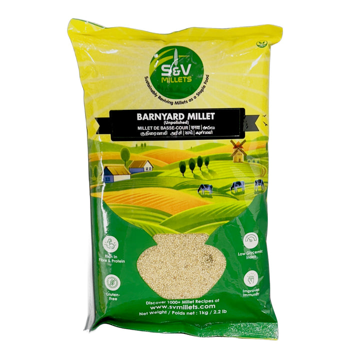 S&V Barnyard Millet (Unpolished) 2.2Lb