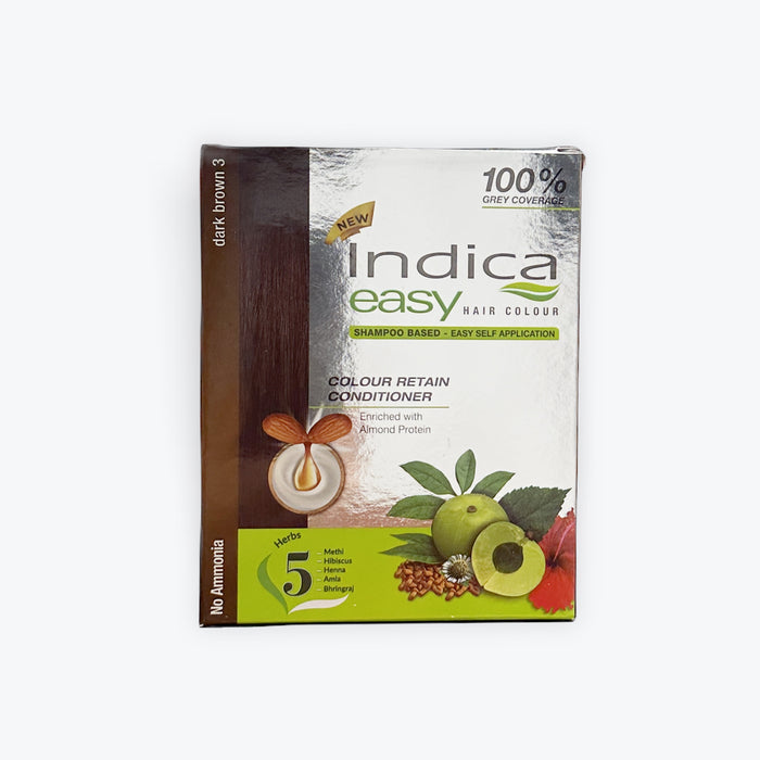 Indica Hair Colour Dark Brown With Conditioner 97.5ml