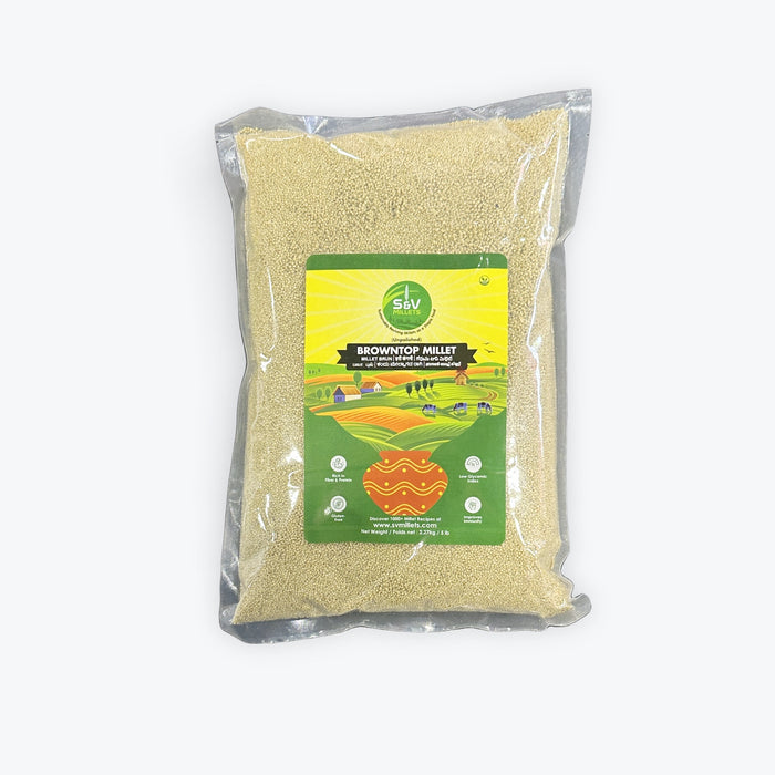 S&V Unpolished Browntop Millet 5Lb