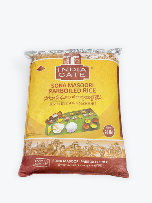 India Gate Sona Masoori Parboiled Rice 20Lb