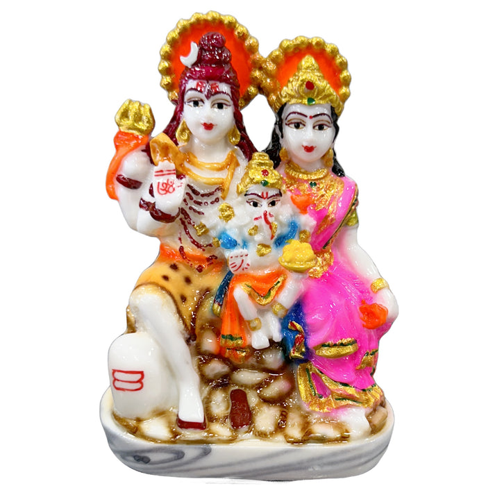 Statue de la famille Shiv de Globex Impex 4''