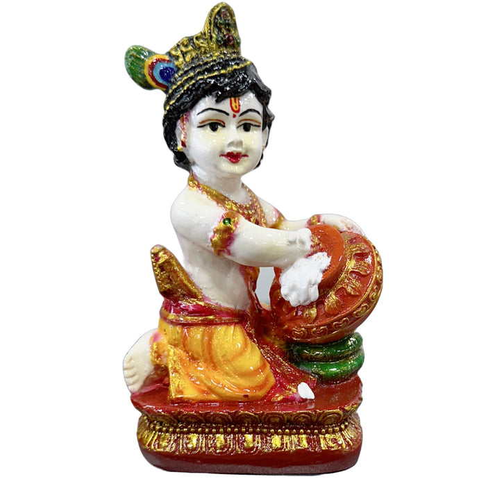 Globex Impex Bal Gopal avec statue Matki 4''