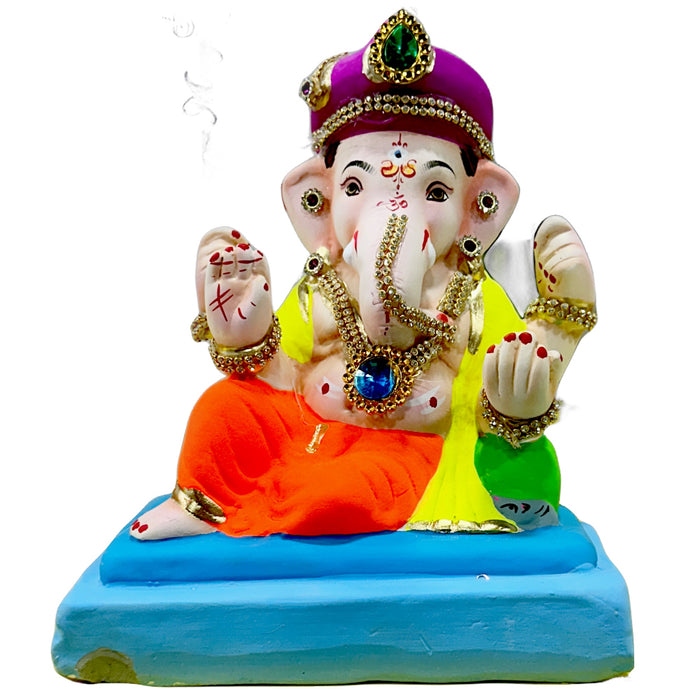 Idole de Ganesh écologique de 20 cm (Déco 2025)