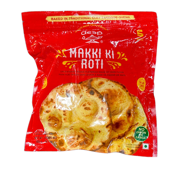 Deep Makki Ki Roti (5Pcs) 400g — packaged gluten-free corn flatbreads