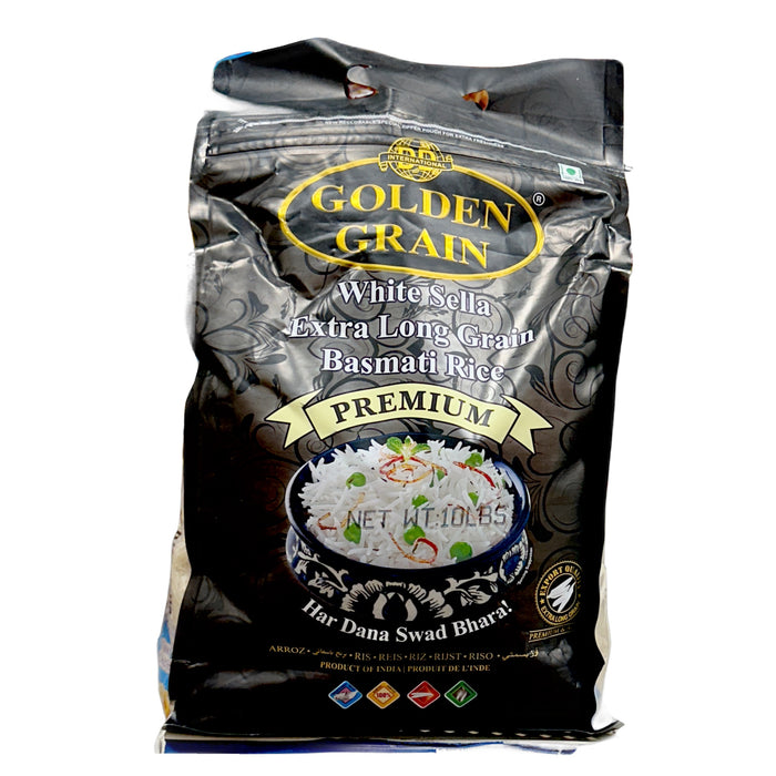 Golden Grain Extra Long Sella Basmati Rice 10Lb