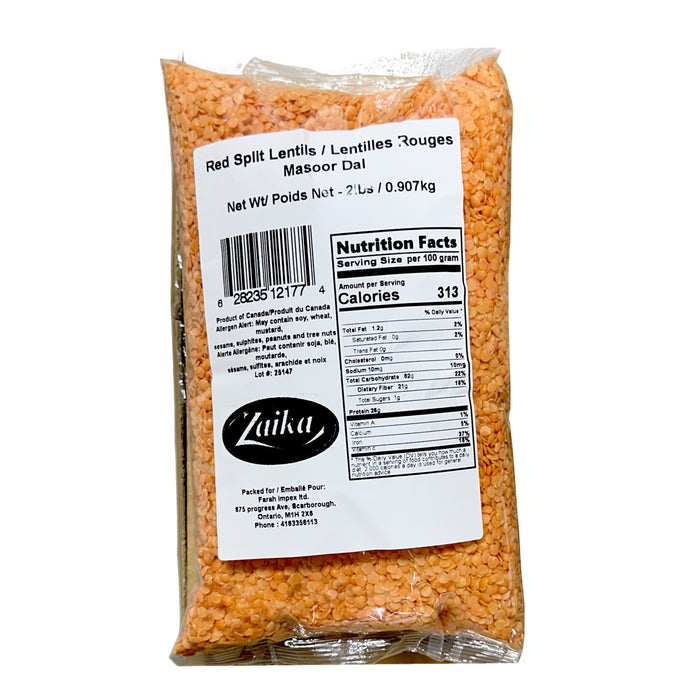 Zaika Masoor Dal (Split Red Lentil) 2Lb