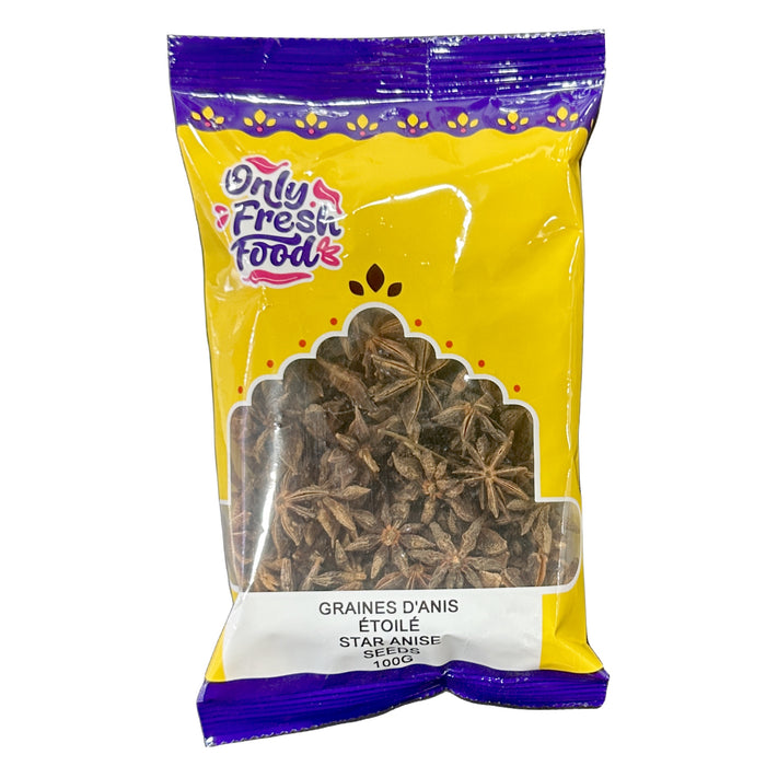 Only Fresh Food Star Anise Seeds 100g