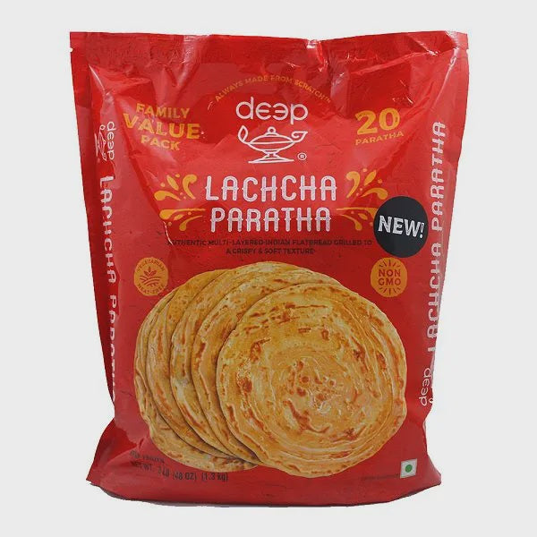 Paratha Lachcha surgelé 1,3 kg (20 pièces)