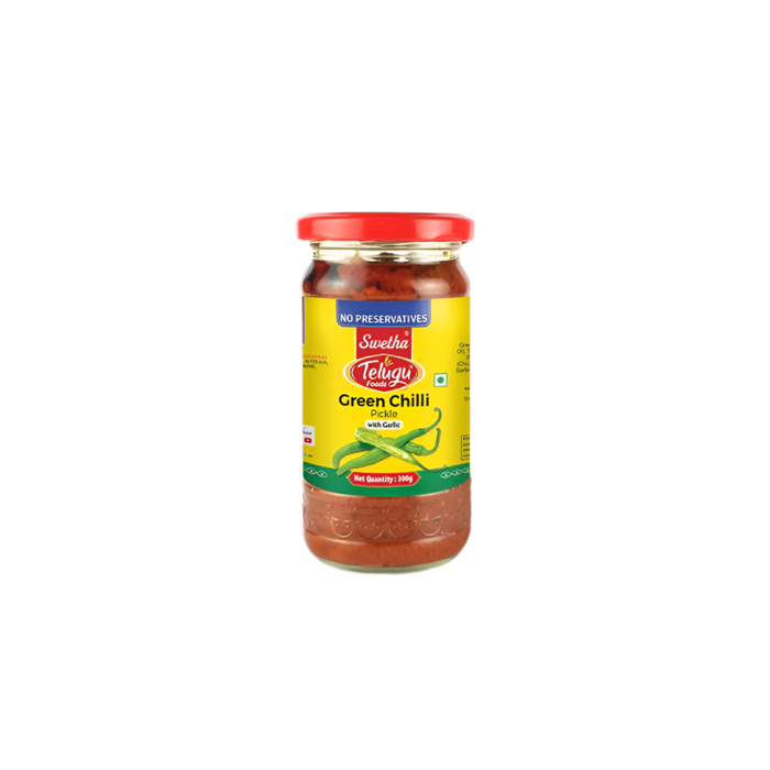 Telugu Foods Green Chilli Pickle 300g