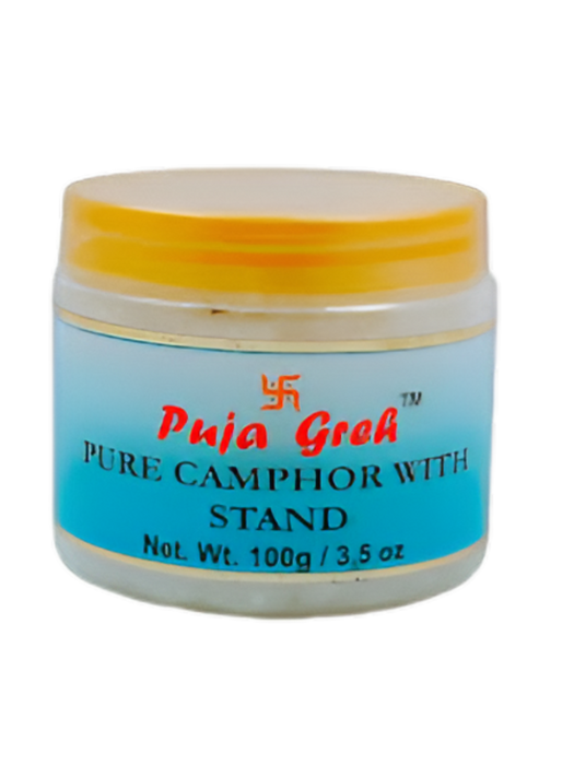Puja Greh Pure Camphor With Stand 100g