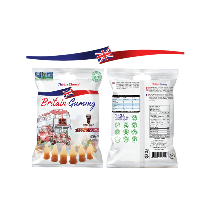 Britain Gummy Fizzy Cola 80gm