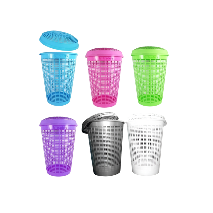 Panier à linge en plastique Aristo Commander avec couvercle