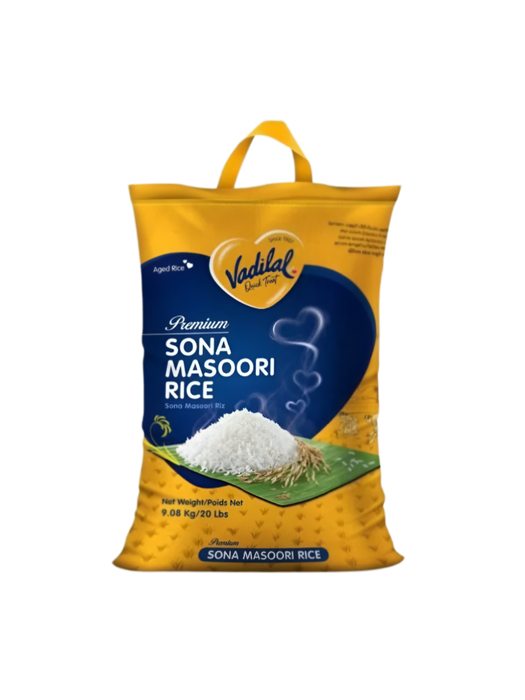 Vadilal Sona Masoori Rice 20lb