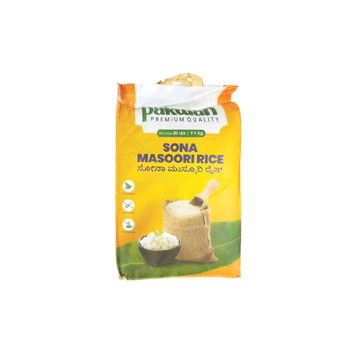 Riz Pakwan Premium Sona Masoori 20 lb