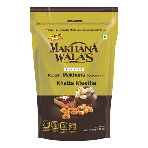 Makhana Walas Khatta Meetha Roasted makhana 60g - Snacks - sri lankan grocery store near me