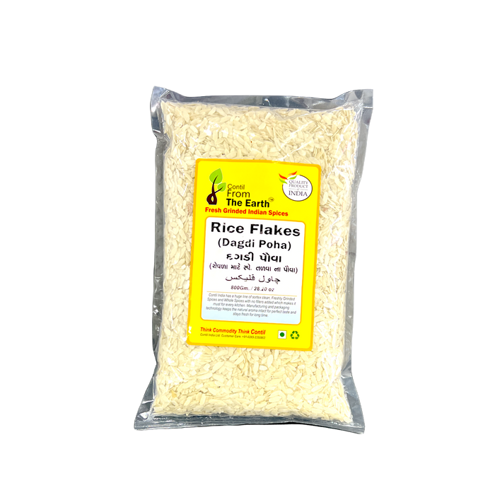 From The Earth Rice Flakes (Dagdi Poha) 800g