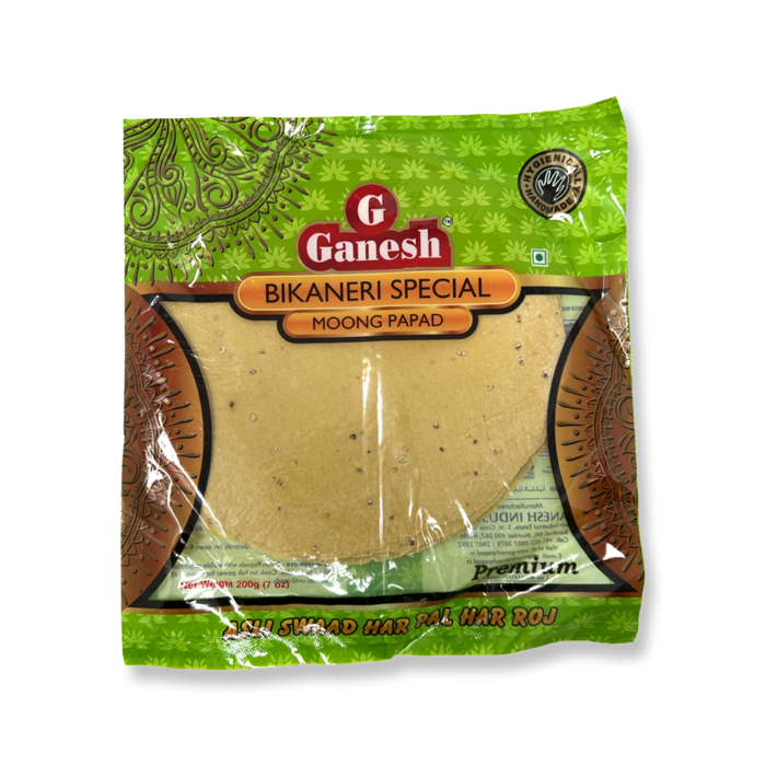 Ganesh Bikaneri Moong Papad 200g - Fryums - sri lankan grocery store in toronto