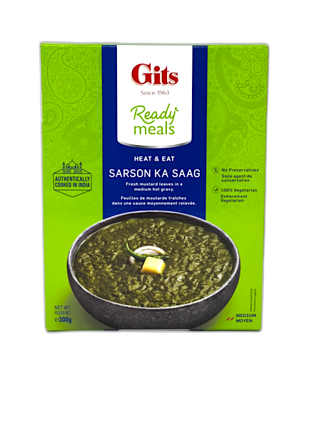 Gits Ready Meal Sarso Ka Saag 300gm - Ready To Eat | indian grocery store in oakville