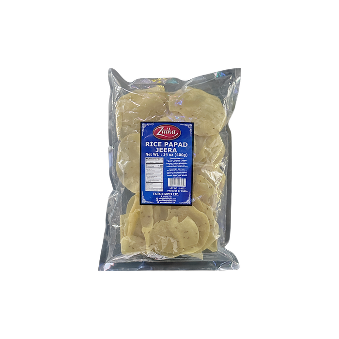 Zaika Jeera Rice Papad 400g