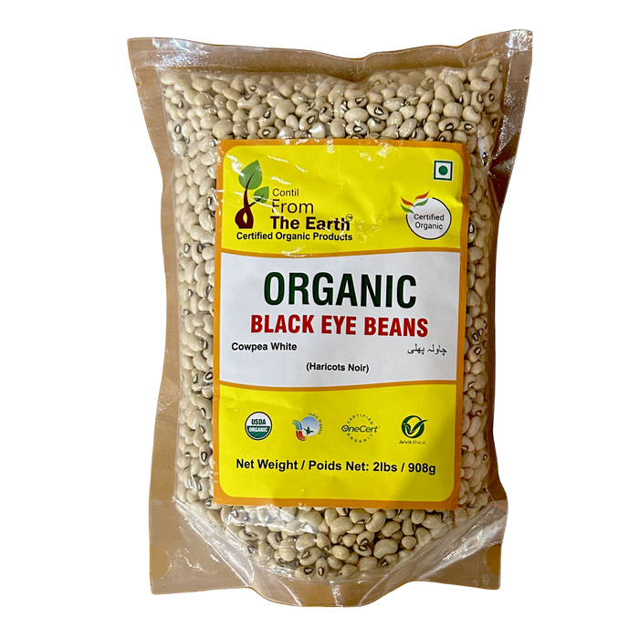 From The Earth Organic Black Eye Beans 2lb