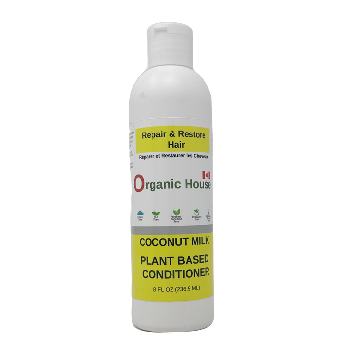 Organic House Coconut Milk Conditioner. (Plant Based) 8oz.