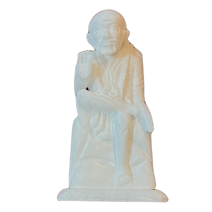 Globex Impex Sai Baba Statue 4'' (Marble)