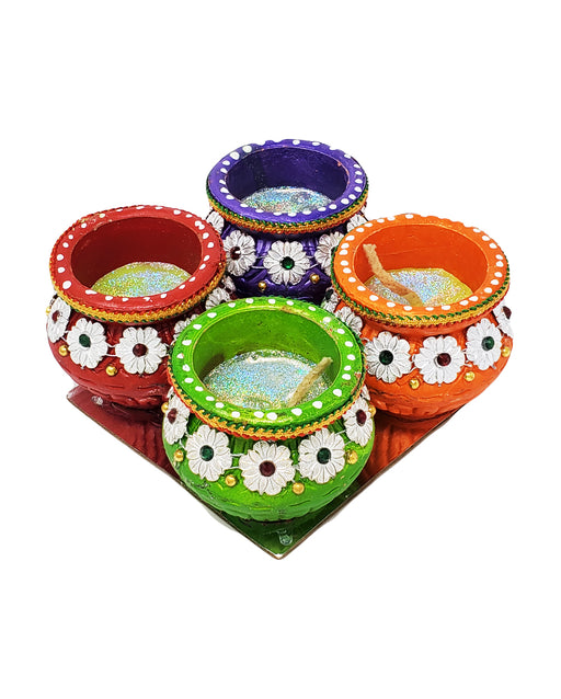 Large Matka Diya Set of 4 - Prayer (Pooja) | indian grocery store in niagara falls