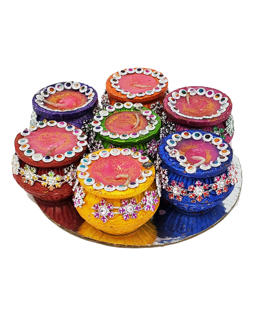Small Matka Diya Set of 7 - Prayer (Pooja) | indian grocery store in toronto