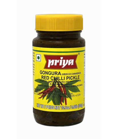 Priya Gongura Red Chilli Pickle 300g - Pickles | indian grocery store in Moncton