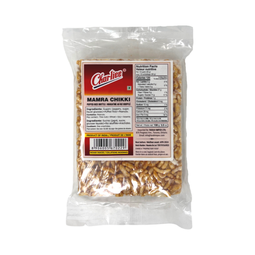 Charliee Mamra Chikki 100g - Candy - pooja store near me