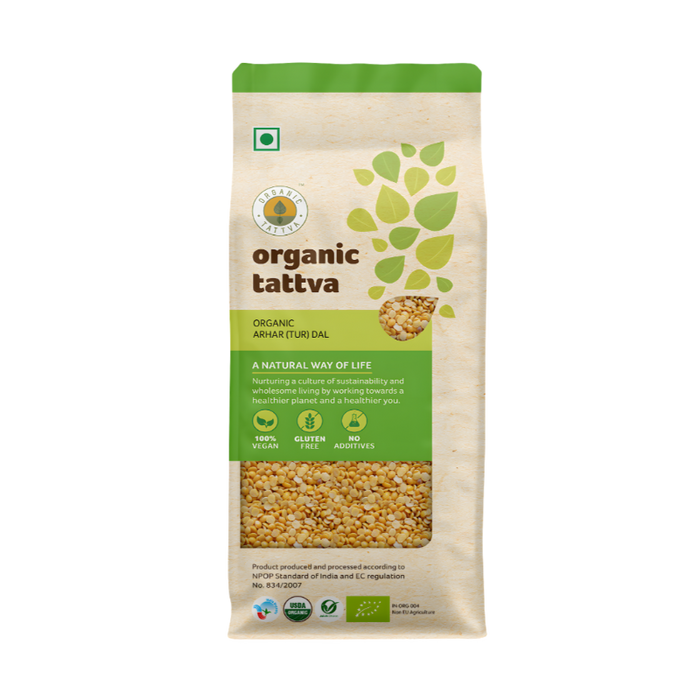 Organic Tattva Organic Toor Dal 4lb - Lentils - sri lankan grocery store near me