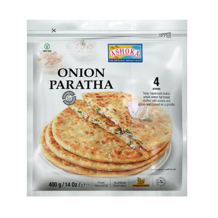 Ashoka Frozen Onion Paratha 400g (4pc) - Frozen | indian grocery store in markham