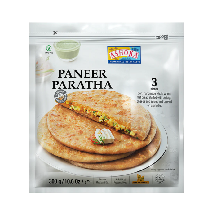 Ashoka Frozen Paneer Paratha 300gm (3pc) - Frozen | indian grocery store in ajax