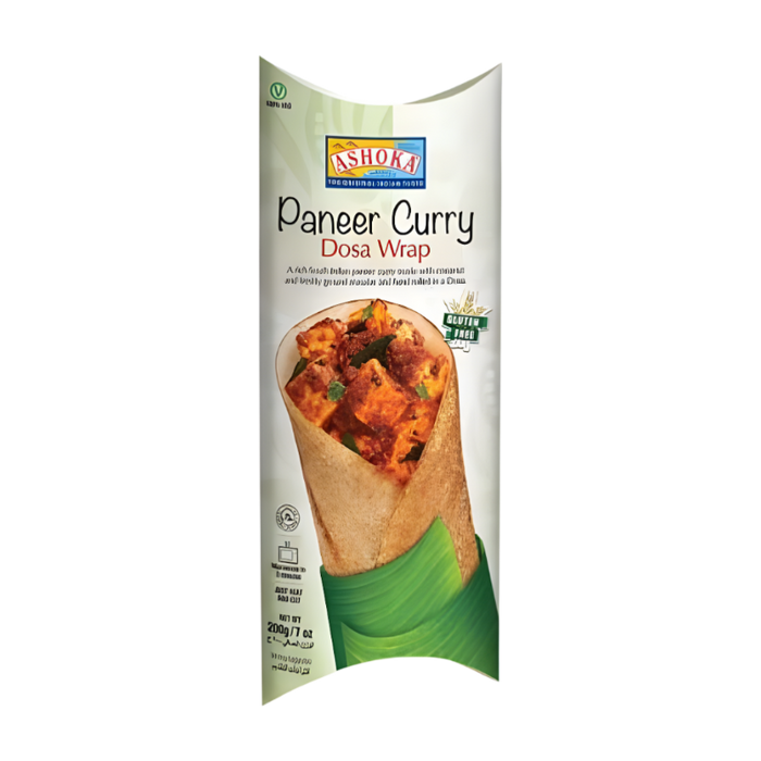 Ashoka Paneer Curry Dosa Wrap 200gm - Frozen | surati brothers indian grocery store near me