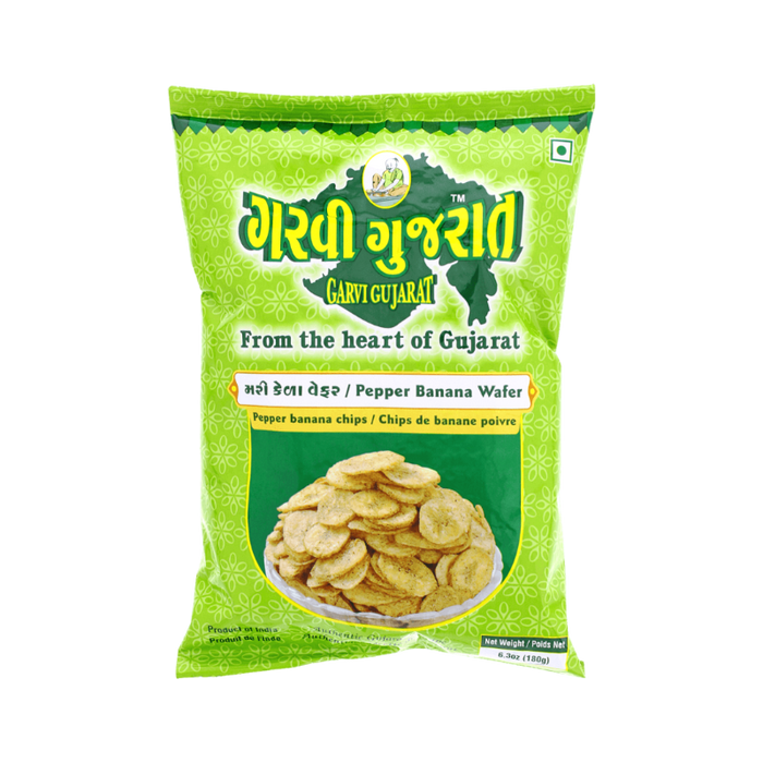 Garvi Gujarat Pepper Banana Wafer - Snacks | indian grocery store in peterborough