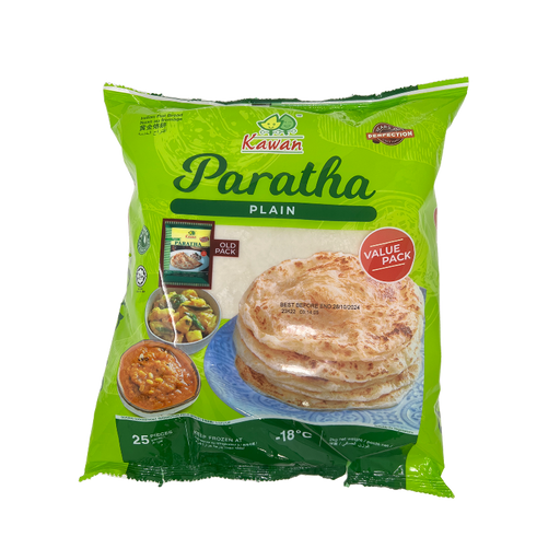 Kawan Plain Paratha 2Kg (25pc) - Frozen - pooja store near me