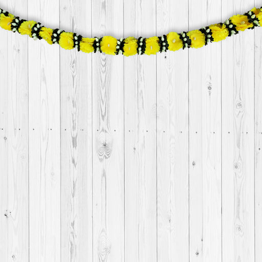 Yellow Marigold Jasmine Artificial Garland - Festive | indian grocery store in niagara falls